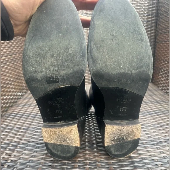 Prada Black Combat & Moto Boots - Picture 9 of 10